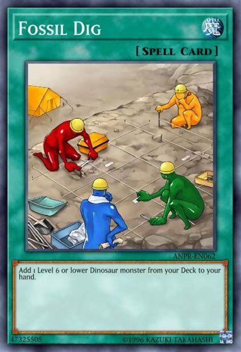 fossil dig card game.